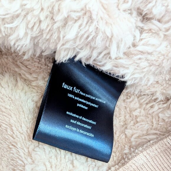 Tommy Hilfiger Long Sleeve Snap Button Faux Fur Quarter Button Sweater Women's S - Picture 10 of 11